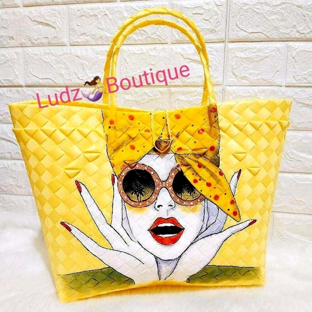 Handmade Handpainted Bayong Weaved Bags